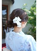 ★ヘアアレンジ&浴衣の着付け＃アレンジ＃着付け＃浴衣