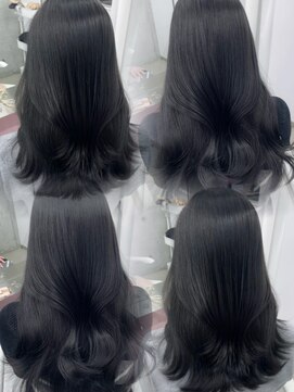 エヌアイ オモテサンドウ(ni omotesando) 冬人気艶カラー♪韓国ブルーブラック　上野