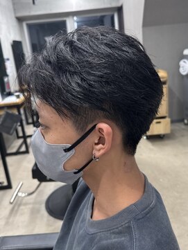 フイ 代々木(Hui) スパイキーショート/ハイトーンカラー/マッシュパーマ/men's/