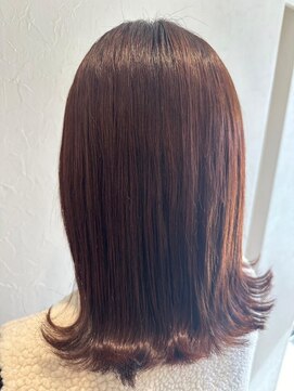 エヌアンドエー 春日部東口店(hair shop N&A) 大人可愛い外ハネくびレイヤー髪質改善ケアカラー