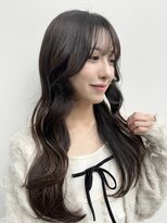 ベルベットオンザビーチ 表参道 原宿(Velvet on the Beach)&nbsp;ニュアンスカラーレイヤーツヤ髪スタイル