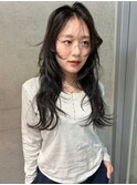 レイヤーカット 艶カラー ロングカラー ニュアンスパーマ