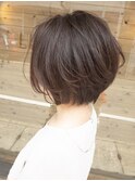 ボブ レイヤー ショコラベージュ ワンカール ショートボブ