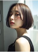 ショートボブ/ストレートボブ/前下がりボブ髪質改善20代30代40代