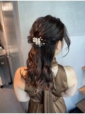 【ハーフアップ】結婚式/二次会//銀座/ヘアセット/成人式