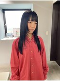 《NIKO》落ちるブラックカラー/レイヤーカット/顔まわりレイヤー