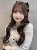 上尾/ダブルカラー/ブリーチ無し/白髪ぼかし/韓国
