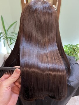 タックバイハレ たまプラーザ(takk by Hale) [takk]髪質改善縮毛矯正/チェリーブラウン/ホワイトグレージュ