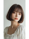 レイヤーカット/ボブ/髪質改善カラー/縮毛矯正/暗めカラー