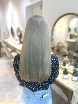 アンド ラ ブランシュ(&.La Blanche) ホワイトベージュ/ブリーチカラー/大宮