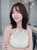 ロンドリゼル 札幌(Lond RiseL) ココアベージュ小顔/ミディアムレイヤー/髪質改善/縮毛矯正/札幌