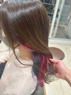 ヴィヴィ(VIVIE) ユニコーンレインボーデザインカラーインナーカラーハイライト