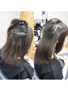 ヘアテリア リュウ 大塚(hair teria ryu) 縮毛矯正/髪質改善縮毛矯正/前髪縮毛矯正/表面ハーフ矯正