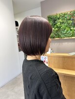 リル 新浜店(LiL)&nbsp;ツヤ感抜群◎美シルエットボブ×ピンクブラウン塩田2