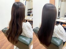 シエル ヘアーメイクアップ(CieL hair make up)の雰囲気(beige/after。髪質改善ストレートで癖もうねりもまっすぐに☆)