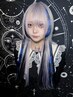 【エンドカラー、模様カラー】ブリーチリタッチ＋カラー＋デザインカラー
