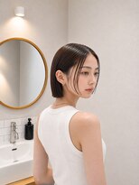 フォト 新宿三丁目(foto)&nbsp;髪質改善縮毛矯正地毛風ストレート切りっぱなしボブ