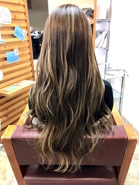 ケースプラスグリーン(CASE+GREEN) ◎スーパーロング×バレイヤージュ