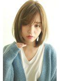 シンプル小顔ボブ ミニマムボブ U-REALMotto川田