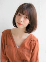 乾かしてまとまるオフィスボブ