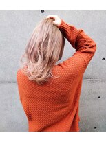 【Des.Art赤坂】大人可愛い×かき上げ×ミルクティーベージュ