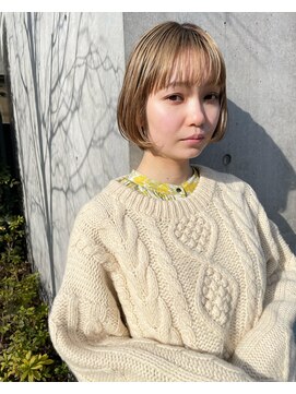 ブランド(BLANDO) ミニボブ　外国人風カラー　大人ボブ　スロウカラー