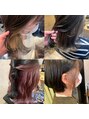 クシュ 所沢西口プロぺ通り(kusyu... )&nbsp;イヤリングカラー,インナーカラー,ブリーチ.白髪ぼかし.縮毛矯正