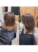 レイヤーカットで動きと軽やか外ハネくびれヘア☆五反田美容室