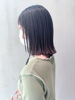 アルバム 渋谷パルコ(ALBUM)&nbsp;ブラウンロブ_グレージュカラーボブウルフ_ba331642