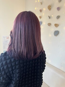 アブニールドール 大山台店 【ブリーチあり】ラベンダーピンク