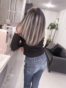 キング 梅田(K!ng) 【梅田】ホワイトバレイヤージュ髪質改善カラー