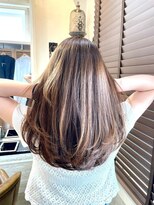 ボタニカル(BOTANICAL) 毛先内巻きふんわりロング ツヤ髪髪質改善ハイライトブラウン