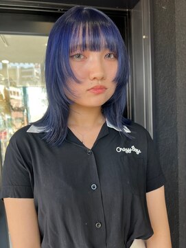 ツキ 横浜店(tuki) ミルクティーベージュダブルカラーケアブリーチインナーカラー