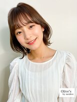 オリーブスバイネオリーブ(Olive's by neolive)&nbsp;グランマッシュ_暗めカラー_デザインカラ-_フェイスフレーミング