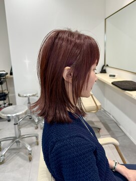 アオ(Ao) Ao ヘアスタイル ピンクブラウン 髪質改善 カット