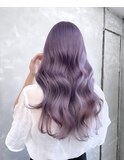 ケアブリーチを使用したデザインカラー スタイリスト阿部ちあき