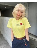 立川/髪質改善/インナーカラー/ブリーチ/ショート._.