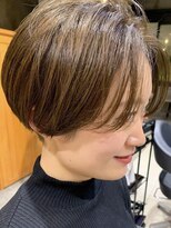 【KANA】オリーブベージュ×ハンサムショート