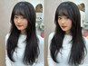 ☆艶髪を叶える☆韓国風カット＋カラー＋Aujuaイミュライズ￥13980