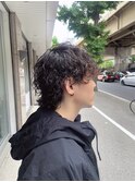 波巻きツイストスパイラルパーマ/フェザーパーマ/眉毛/メンズ