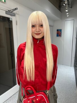 ペレ 渋谷(PELE) ホワイトグレージュ/デジタルパーマ/チェリーブラウン/渋谷