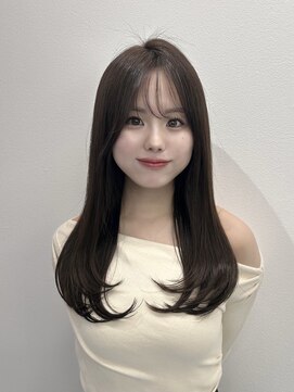 ハピネス 梅田茶屋町店(HAPPINESS) レイヤーカット/韓国ヘア/ワンカール/ブリーチなしカラー