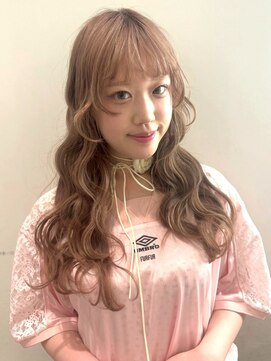 ランテルディ 渋谷(LANTERDIT) 【uki】ハイトーン レイヤーカット 姫カットレイヤー ブリーチ