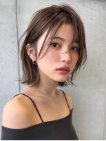 ライリー(riley) rileyワンカール外はねボブ×肌映えブラウンベージュ