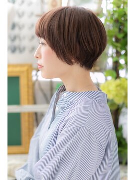 カバーヘア イヴ 戸頭店(COVER HAIR EVE) シルキーベージュピンクボブレイヤーショートh4戸頭20代30代40代