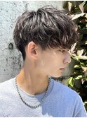 銀座ソフトツイストスパイラルパーマ縦落ちパーマメンズマッシュ