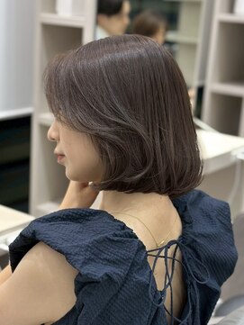 ライズ ネックス ザ サロン 渋谷(LIZE nex the salon) ボブ/オリーブ【#渋谷駅#レイヤー#ウルフ#髪質改善】