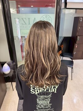 アイズ 本厚木(AIZU) アンブレラカラー　ミルクティー