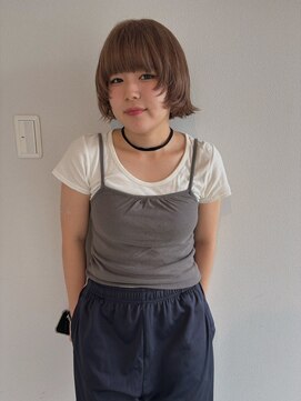 レイヤーボブ顔周りカットショートボウブ似合わせカット