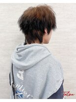 ネウィ 大分中央町店(newi)&nbsp;メンズウルフダブルカラーエンドブリーチ